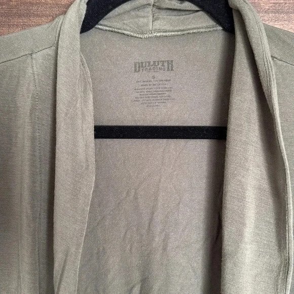 Duluth Trading Company - green cardigan, small. EUC - Picture 2 of 7